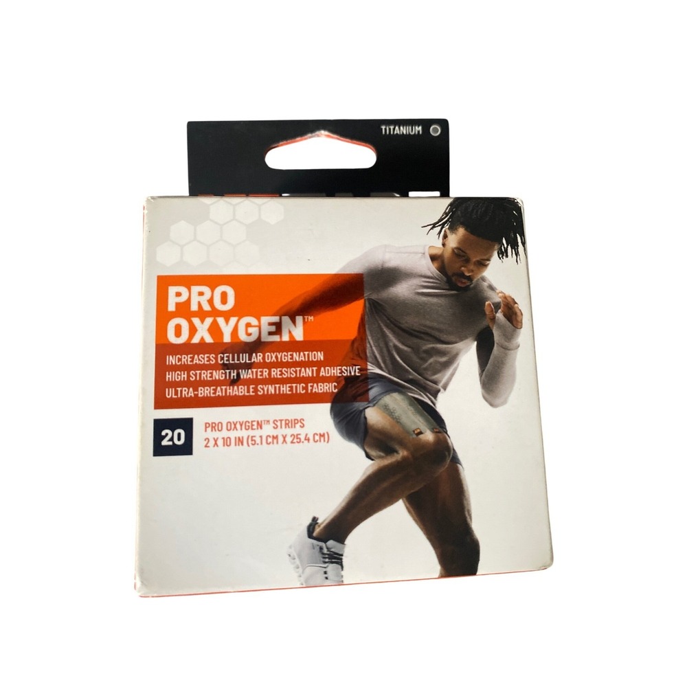 KT Tape Pro‎ Oxygen Kinesiology Tape Titanium 20 Strips Celliant Infrared Tech